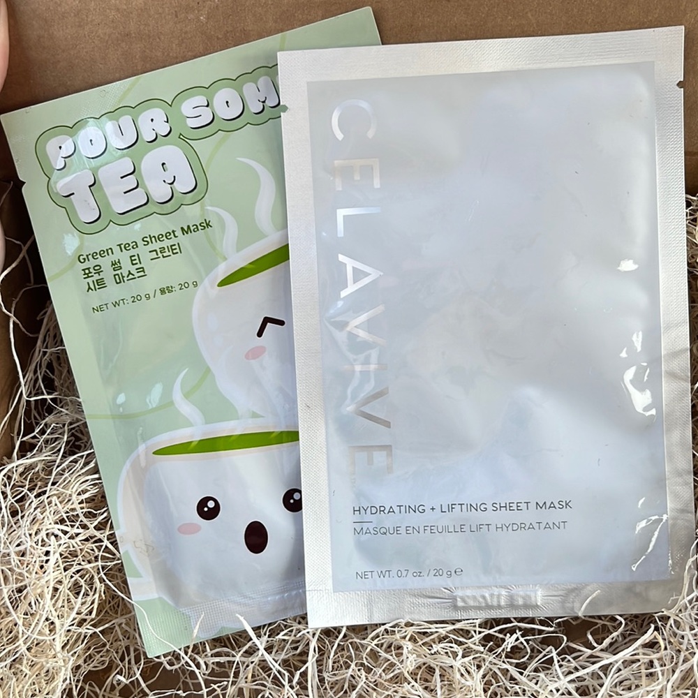 Usana Celavive face mask! With bonus green tea sheet mask! Hydrate + lifting!